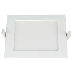 Luminaria empotrable para techos LE MANS cuadrado IP44, blanco regulable