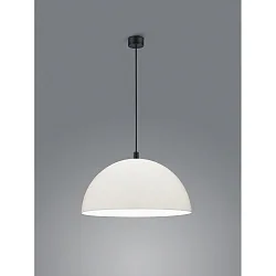 Luminaria colgante DORO E27 IP20, negro mate, blanco
