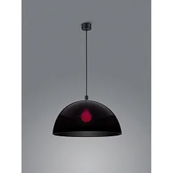 Luminaria colgante DORO E27 IP20, negro mate
