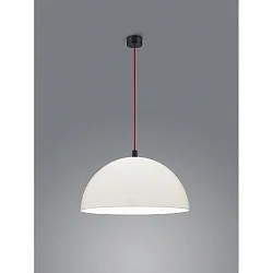 Luminaria colgante DORO E27 IP20, rojo, negro mate, blanco