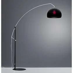 Luminaria de pedestal DORO E27 IP20, cromo, negro, negro mate