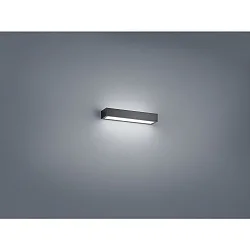 Luminaria de espejo THEIA 30 IP44, satinado, negro mate 