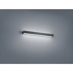 Luminaria de espejo THEIA 60 IP44, satinado, negro mate 