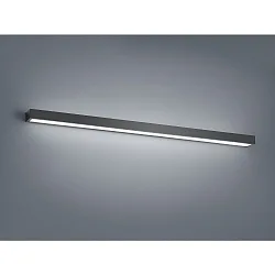 Luminaria de espejo THEIA 120 IP44, satinado, negro mate 
