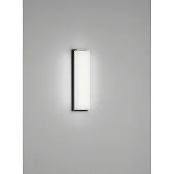 Luminaria de pared COSI IP30, satinado, negro mate regulable