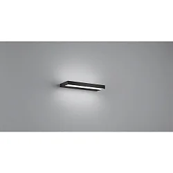 Luminaria de espejo SLATE 30 IP44, satinado, negro mate 