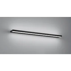Luminaria de espejo SLATE 90 IP44, negro mate 