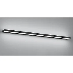 Luminaria de espejo SLATE 120 IP44, satinado, negro mate 