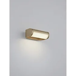 Luminaria de pared LUZ giratorio, directo / indirecto, con difusor IP54, marrón café regulable