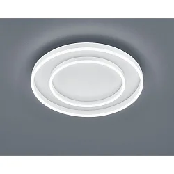 Luminaria de techo SONA IP20, satinado, blanco mate regulable
