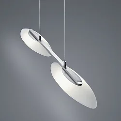 Luminaria colgante SALLY IP20, cromo, níquel mate, satinado regulable