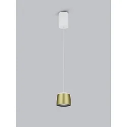 Luminaria colgante OVE IP20, dorado, blanco regulable