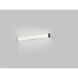 Luminaria de pared ALLA 90 conmutable IP44, negro mate 