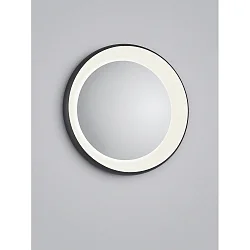 mirror with lighting TYRA LED IP20, black dimmable