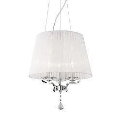 Pendant luminaire PEGASO SP3, 3 flames, E14, white