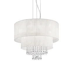 Luminaria colgante OPERA SP6 de 6 llamas E27 IP20, blanco 