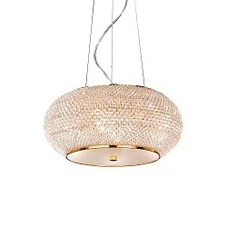 Luminaria colgante PASHA SP6 de 6 llamas E14 IP20, dorado