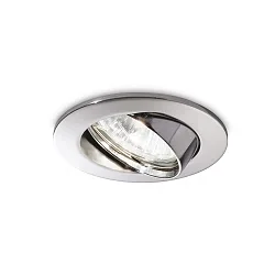 Luminaria empotrable SWING giratorio GU10 IP20, bruñido