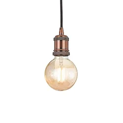 Retro pendant luminaire FRIDA, E27 max. 60W, antique copper / black