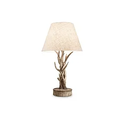 Table luminaire CHALET, E27, metal / handcrafted resin, with switch