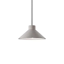 Luminaria colgante OIL-6 E27 IP20, negro, gris hormigón
