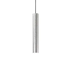 Luminaria colgante LOOK SP1 D06 abajo, de 1 llama GU10 IP20, hoja de plata 