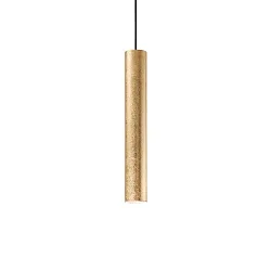 Luminaria colgante LOOK SP1 D06 abajo, de 1 llama GU10 IP20, hoja de oro 