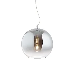 Luminaria colgante NEMO E27 IP20, cromo, claro