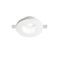 Luminaria empotrable SAMBA ROUND rígido, pintado GU10 IP20, blanco, pintado regulable
