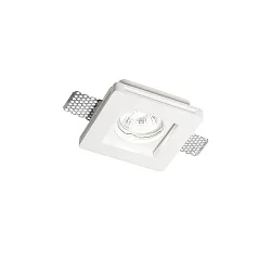 Luminaria empotrable SAMBA SQUARE rígido, pintado GU10 IP20, blanco, pintado regulable