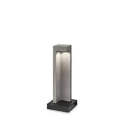 Outdoor LED floor luminaire TITANO BIG, height 74cm, granite grey resin