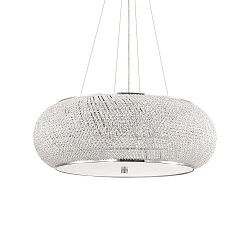 pendant luminaire PASHA 14 flames E14 IP20, chrome