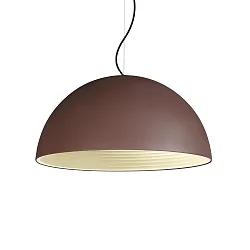 Luminaria colgante FOLK Ø 50CM de 1 llama E27 IP20, mate, marrón café regulable