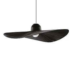 Luminaria colgante MADAME E27 IP20, negro