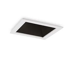Recessed LED luminaire GAME SQUARE, IP20, 11W 3000K 850lm 36°, white / black reflector