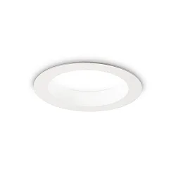 LED recessed spot BASIC WIDE, IP44, Ø 14.4cm, 15W 3000K 1500lm 87°, matt white