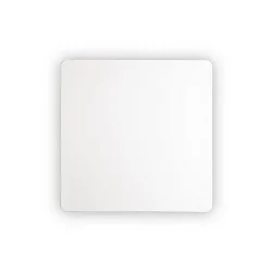 Luminaria de pared COVER SQUARE IP20, blanco, con recubrimiento de polvo