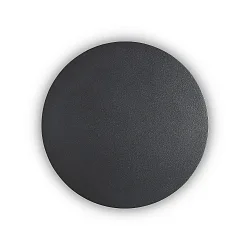 Luminaria de pared COVER ROUND indirecta IP20, ópalo, negro, con recubrimiento de polvo