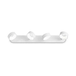 Luminaria de pared y techo OBY de 4 llamas IP20, blanco