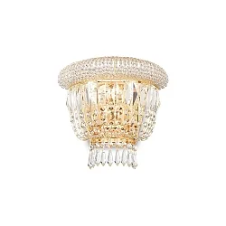 Luminaria de pared DUBAI de 2 llamas E14 IP20, latón