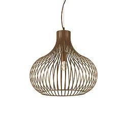Luminaria colgante ONION MEDIUM E27 IP20, marrón