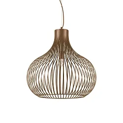 Luminaria colgante ONION BIG E27 IP20, marrón