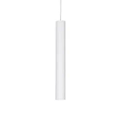 LED pendant luminaire TUBE, Ø 6cm / H 40cm, 9W 3000K 850lm, white