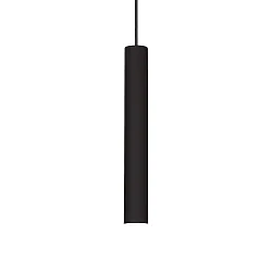 LED pendant luminaire TUBE, Ø 6cm / H 40cm, 9W 3000K 850lm, black