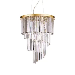 Luminaria colgante CARLTON de 12 llamas E14 IP20, dorado