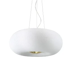 Luminaria colgante ARIZONA de 5 llamas GX53 IP20, blanco, latón satinado