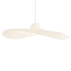 Luminaria colgante MADAME E27 IP20, lienzo