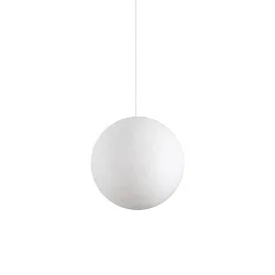 Luminaria colgante CARTA SP1 medio E27 IP20, blanco, blanco mate