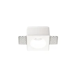 Luminaria empotrable SAMBA ROUND rígido, pintado GU10 IP20, blanco, pintado regulable