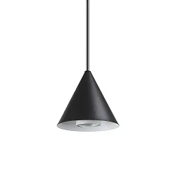 Luminaria colgante A-LINE pequeño GU10 IP20, negro mate, con recubrimiento de polvo
